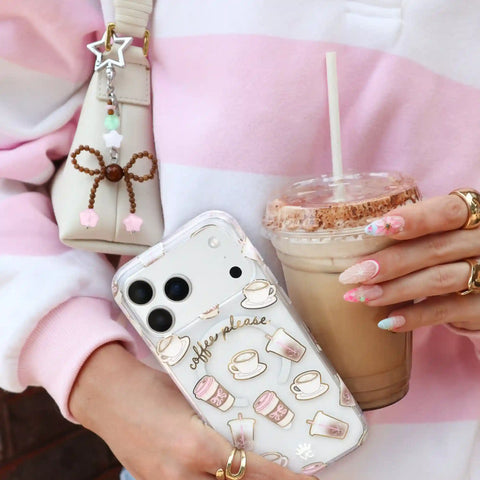 Espresso Bow Bag Charm