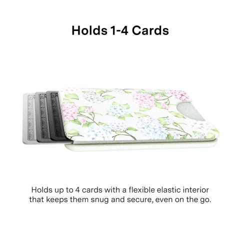 Hydrangea Floral MagSafe Wallet