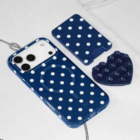 Midnight Polka Dot MagSafe Wallet