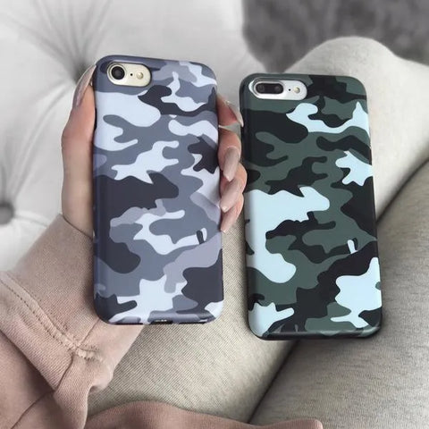 Gray Camo iPhone Case