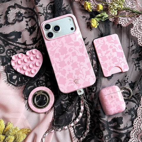 Magical Mauve Floral MagSafe Grip Ring
