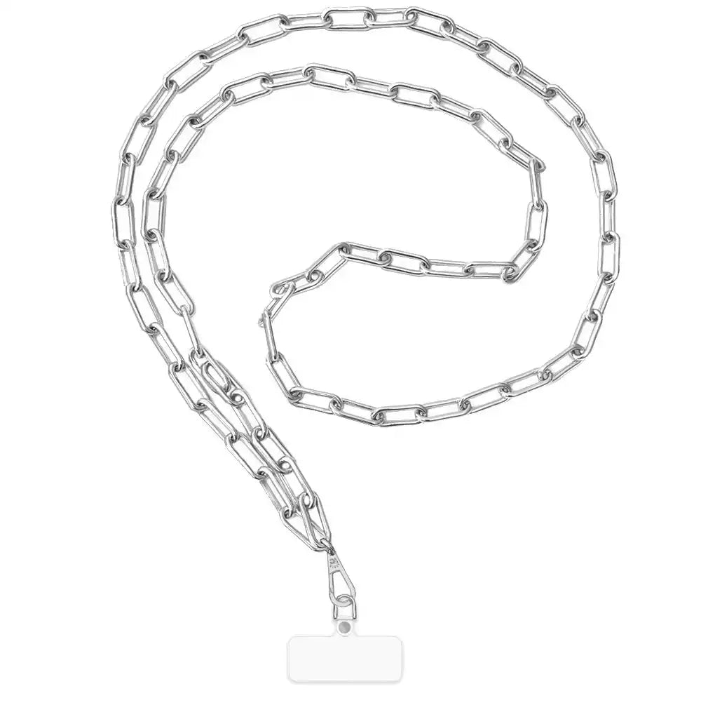 Silver Chain Phone Crossbody Strap