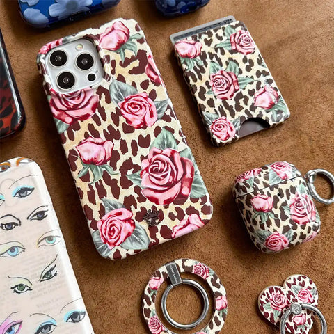 Rosy Leopard AirPod Case