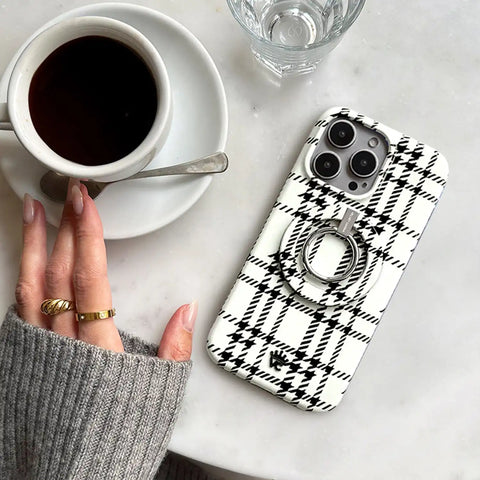 Houndstooth Sweater MagSafe Grip Ring