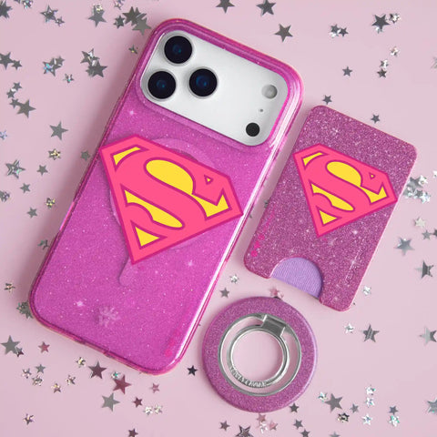 Supergirl Stardust Glitter MagSafe Wallet