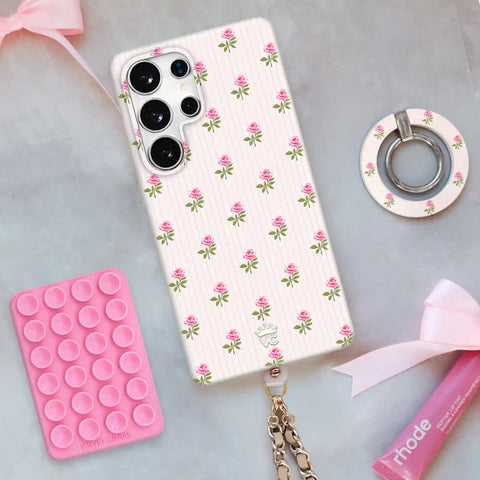 Pink Peony Floral Samsung Case