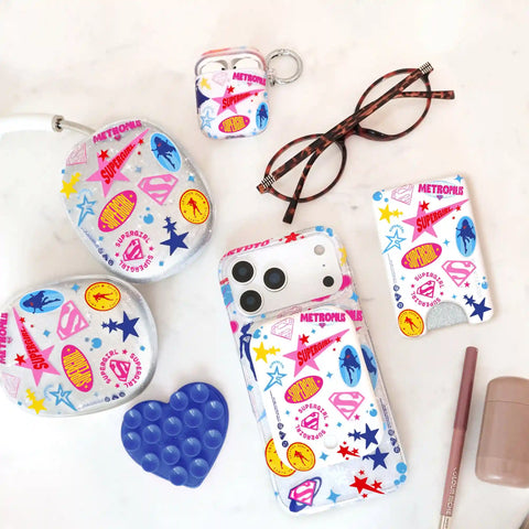 Supergirl Krypto Glitter AirPod Case