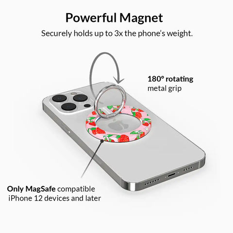 Strawberry Sweethearts MagSafe Grip Ring