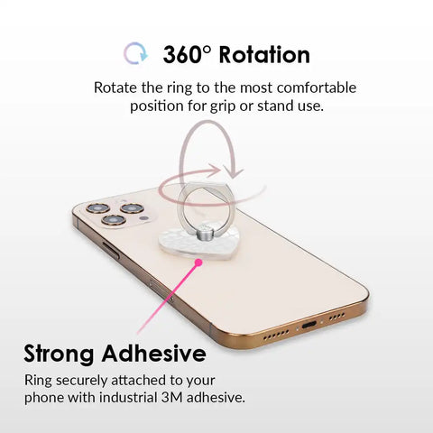 White Croc Phone Ring