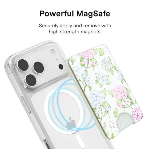 Hydrangea Floral MagSafe Wallet