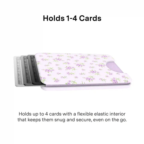 Dainty Lilac Floral MagSafe Wallet