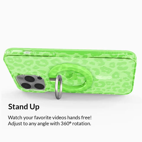 Key Lime Leopard MagSafe Grip Ring