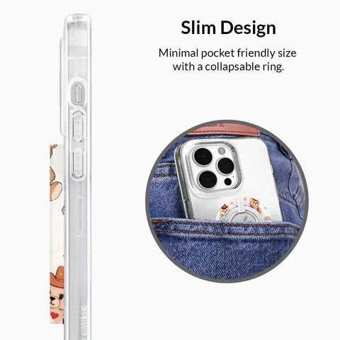 Cowboy Teddy MagSafe Grip Ring