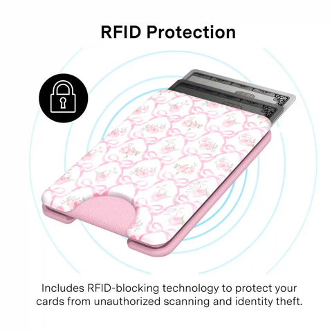 Lovely Pink Bows MagSafe Wallet