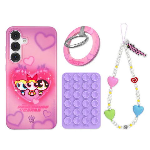 The Powerpuff Girls Airbrush Hearts Samsung Bundle Set