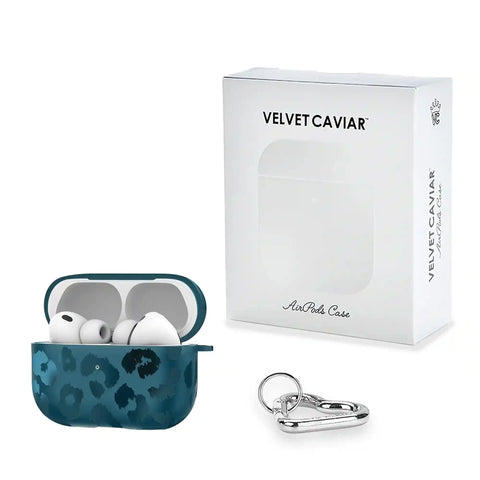 Metallic Navy Leopard AirPod Case