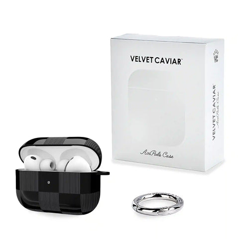 Noir Vibe Checkered AirPod Case