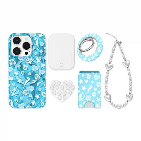 Aquamarine Holo iPhone Bundle Set