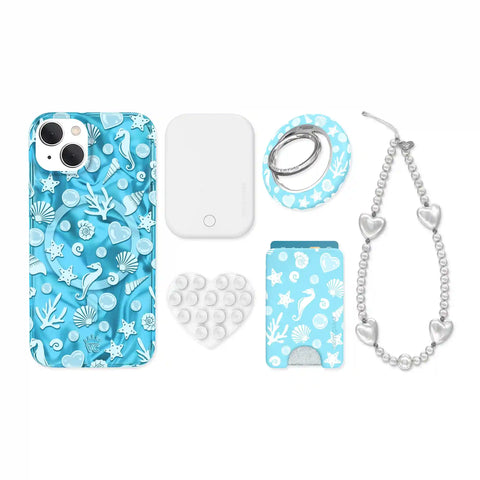 Aquamarine Holo iPhone Bundle Set