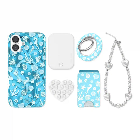 Aquamarine Holo iPhone Bundle Set