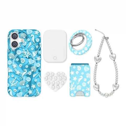 Aquamarine Holo iPhone Bundle Set