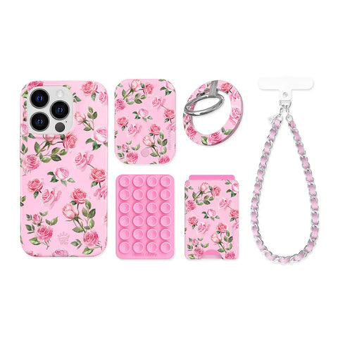 Baby Pink Roses iPhone Bundle Set