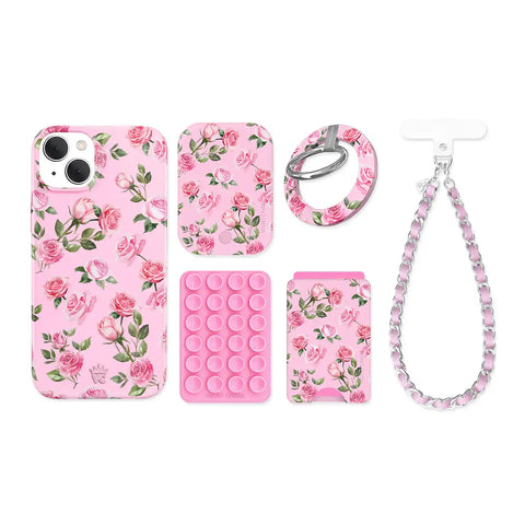 Baby Pink Roses iPhone Bundle Set