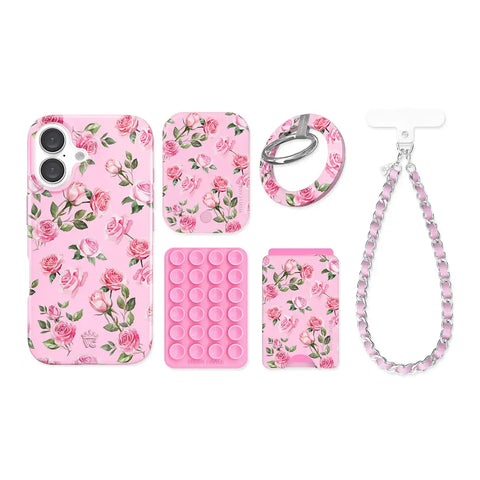 Baby Pink Roses iPhone Bundle Set