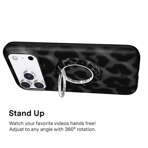 It Girl Black Leopard MagSafe Grip Ring
