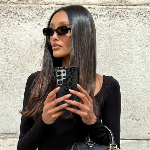 Black Leopard Samsung Case