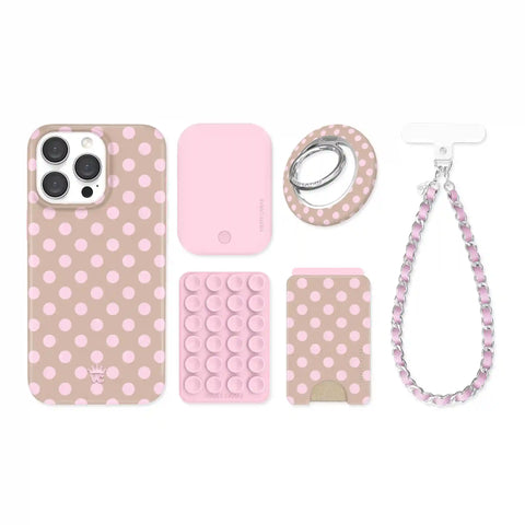 Brown Sugar Polka Dot iPhone Bundle Set