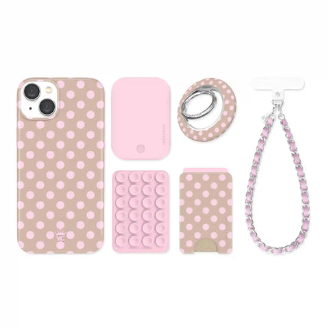 Brown Sugar Polka Dot iPhone Bundle Set