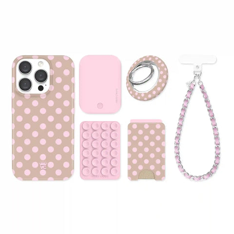 Brown Sugar Polka Dot iPhone Bundle Set