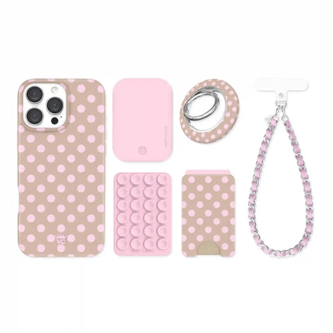Brown Sugar Polka Dot iPhone Bundle Set