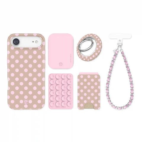 Brown Sugar Polka Dot iPhone Bundle Set