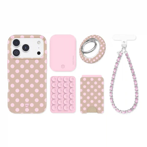 Brown Sugar Polka Dot iPhone Bundle Set
