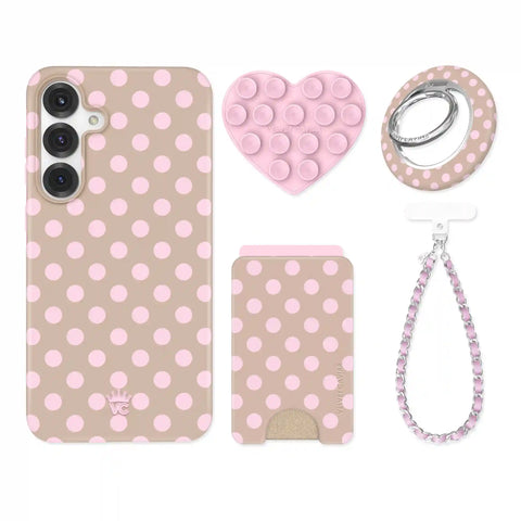 Brown Sugar Polka Dot Samsung Bundle Set