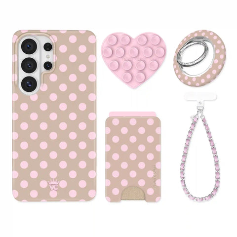 Brown Sugar Polka Dot Samsung Bundle Set