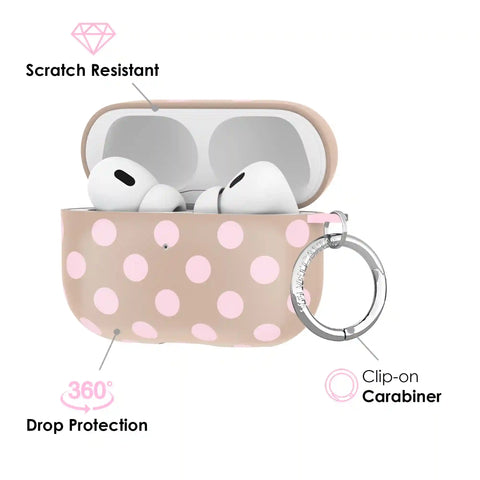 Brown Sugar Polka Dot AirPod Case