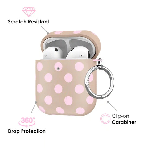 Brown Sugar Polka Dot AirPod Case