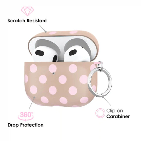 Brown Sugar Polka Dot AirPod Case