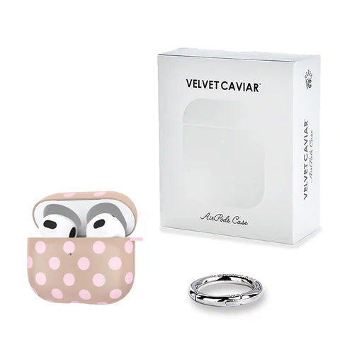 Brown Sugar Polka Dot AirPod Case
