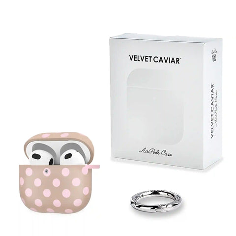 Brown Sugar Polka Dot AirPod Case