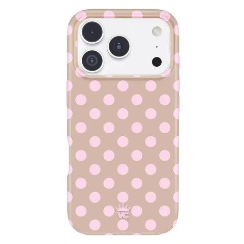 Brown Sugar Polka Dot iPhone Case