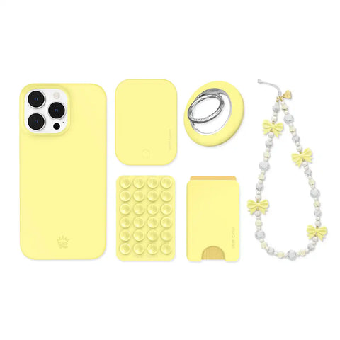 Butter Yellow iPhone Bundle Set