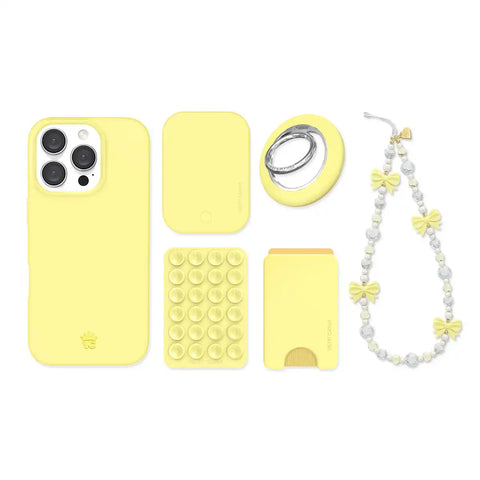 Butter Yellow iPhone Bundle Set