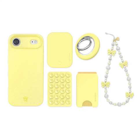 Butter Yellow iPhone Bundle Set