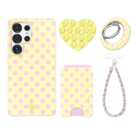 Buttercream Polka Dot Samsung Bundle Set