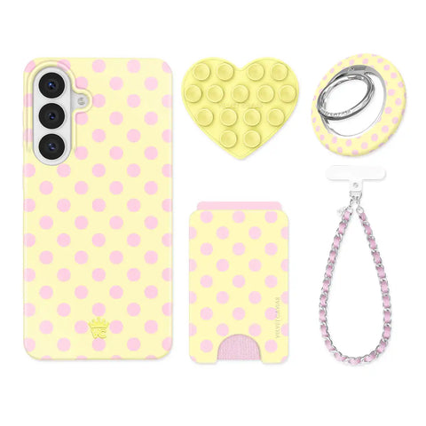 Buttercream Polka Dot Samsung Bundle Set