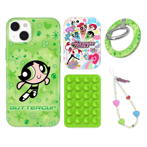 The Powerpuff Girls Buttercup iPhone Bundle Set - Grip